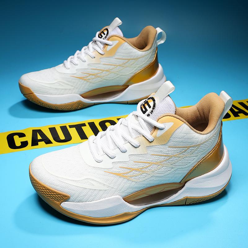 2025 friction sound basketball shoes summer breathable mesh shoes men's luminous sports casual shoes men's trendy shoes