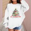 Children's Fashionable Casual Long-sleeved Loose Christmas Print Pullover Sweatshirt