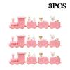 1-10PCS Small Christmas Train Decoration Cute Mini Ornament for Holiday Cake Topper Party Display and Festive Children Gift