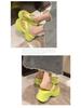 2025 Women's Thick-Soled Flip-Flops: Soft EVA Summer Sandals, Korean Style Trend