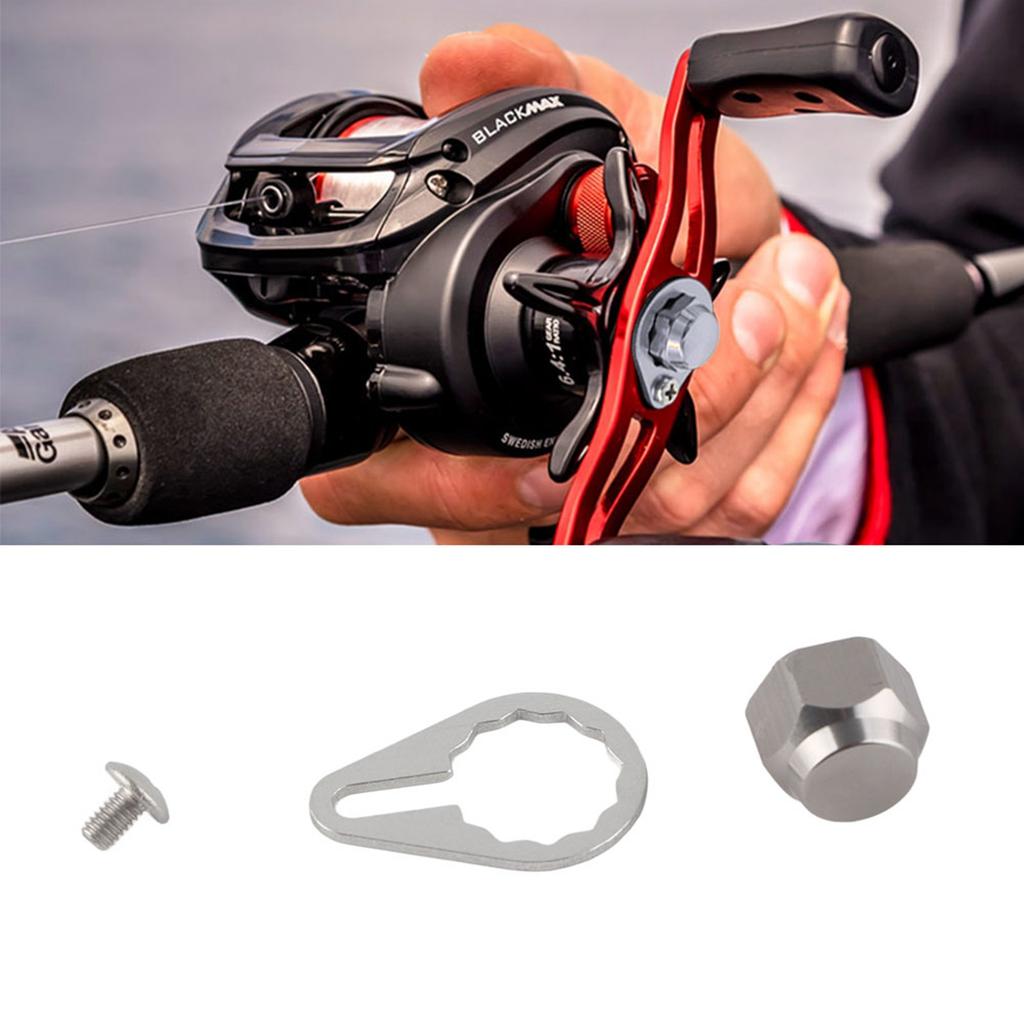 Fishing Reel LeftCelsiusRight Handle Locking Plate Screw Nut Accessory