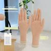 Novice Bendable Nail Simulation Practice Hand Silicone Nails Art Training Fake Hands Nail Plate Display Rack Soft