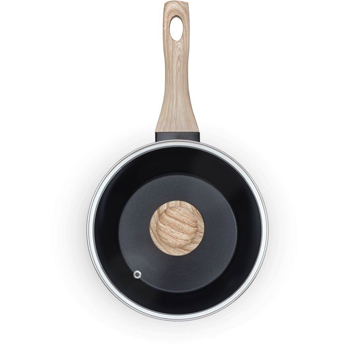 Casserole avec couvercle - PYREX - Cook & Care - 20 cm - Anti-adhérent - Induction - Sans PFAS