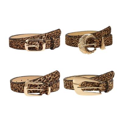 Waist Belt Cowgirl Leopard Print Waist Belt Stylish Retro Waistband for Dress