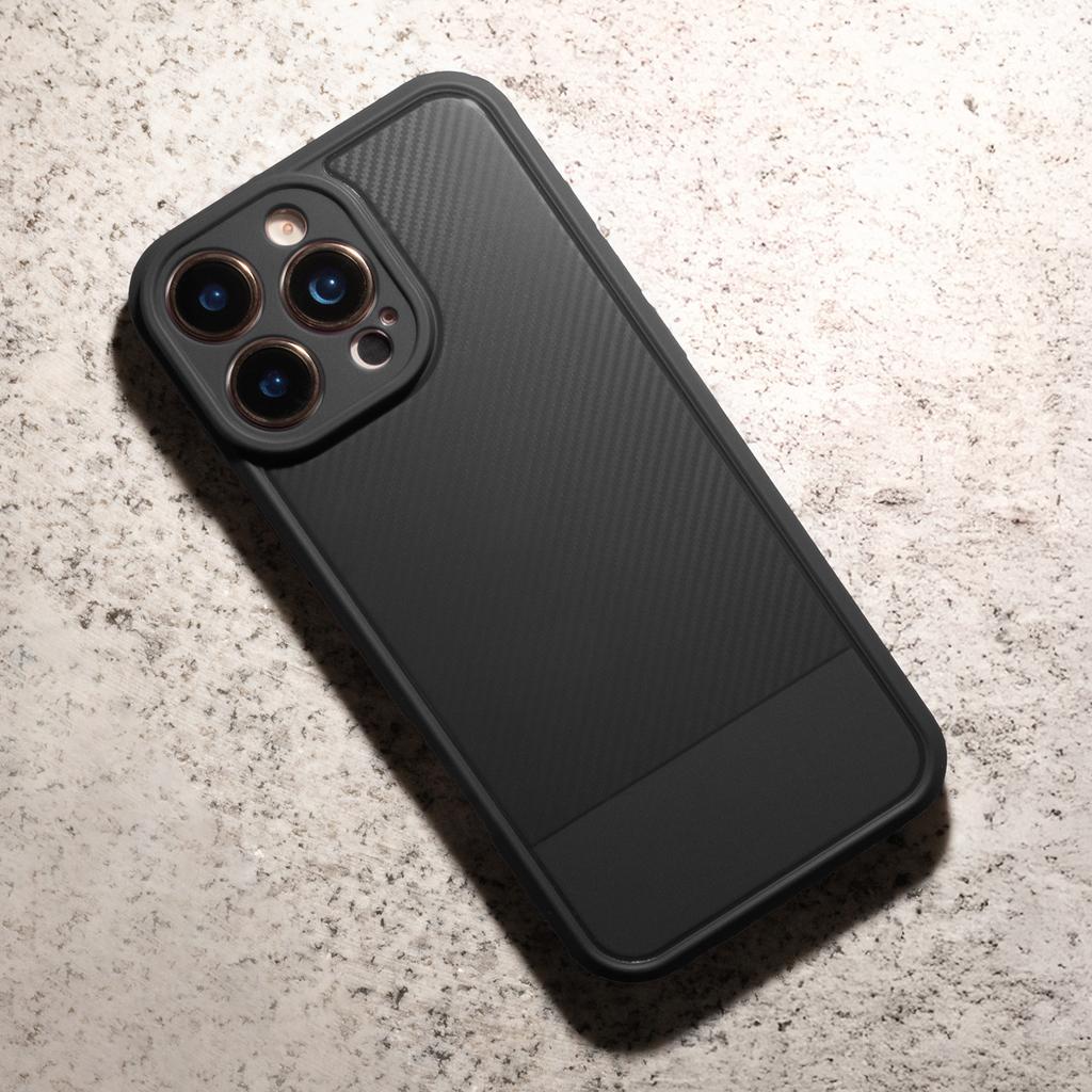 Simple Carbon Case For Iphone 17 Air 6.6" Black