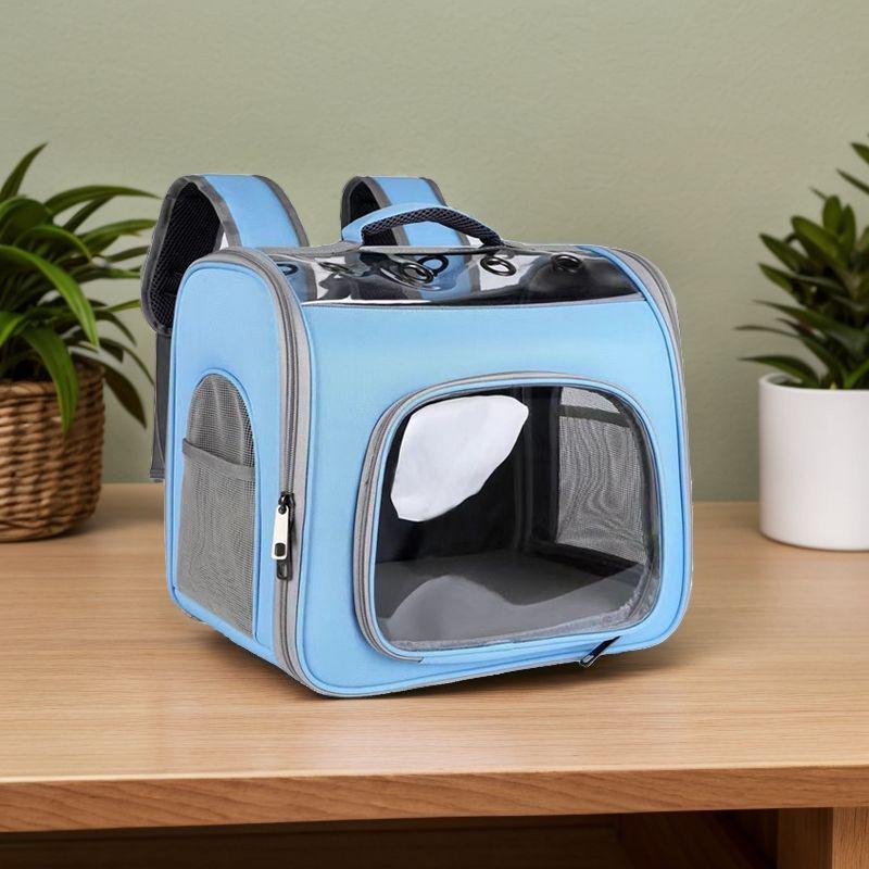 

Pet Space Capsule Foldable Backpack: Breathable, Large Capacity, Double Shoulder Design for Dogs & Cats Up to 16 Jin (Check Pet Volume)