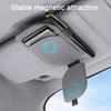 Vehicle Eyewear Organizer Car Sun Visor Glasses Holder, Eyeglasses Hanger Clip, Luxury Magnetic Sunglasses Mount Leatherette Universal Auto