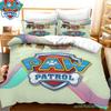 Paw Patrol Cartoon Duvet Cover, Cute Puppy Printed Quilt Cover With Pillowcase, Soft Bedding For Kids Bedroom