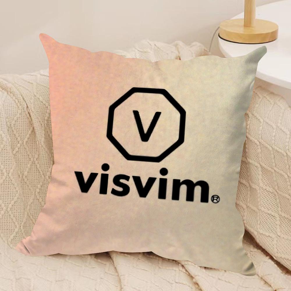 

Brand Design V-Visvim Cushion Cover Soft Plush Fabric Double-Sided Printed Sofa Cushion Cover for All Seasons Home Decor Gift 30cmx30cm