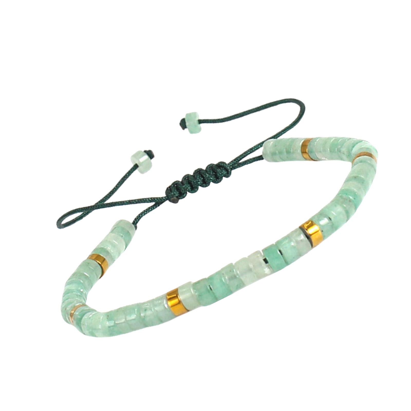 

Регулируемый браслет из бусин, натуральный камень, браслет-веревка, браслет унисекс, текстура камня, подходит для мужчин и женщин 4