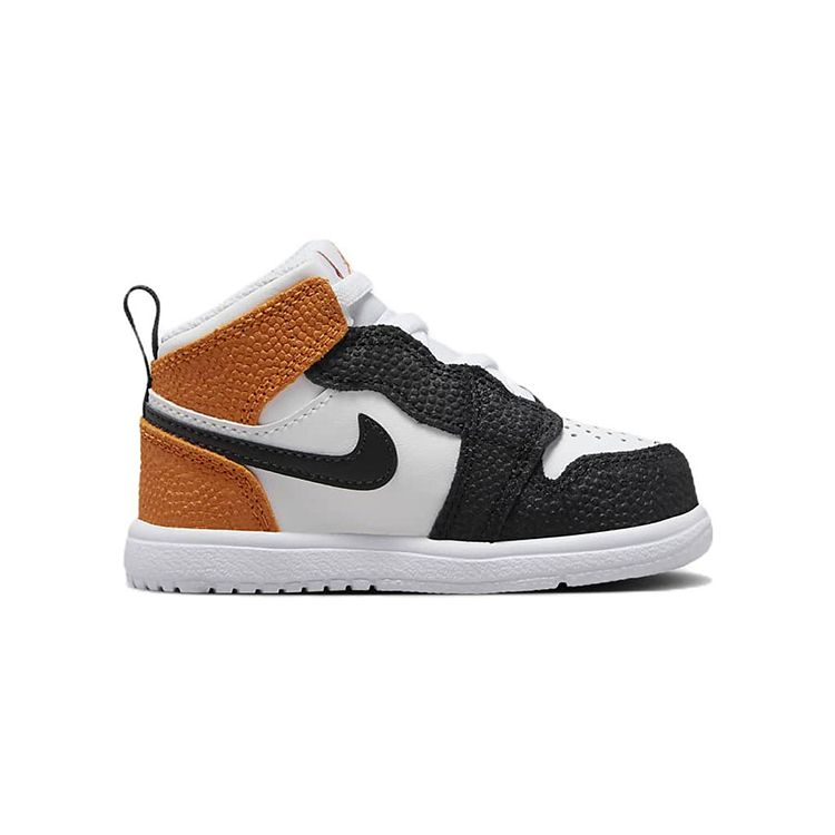 Jordan 1 Mid Alt SE Rozbité révy (TD) Dětské tenisky Bílá Hvězdice Živě zelená DR6964-100