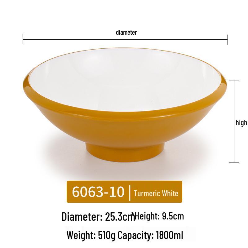 Melamine Noodle Bowl for Noodle Restaurants: Ideal for Luosifen, Malatang, Rice Noodles, and Chongqing Xiaomian