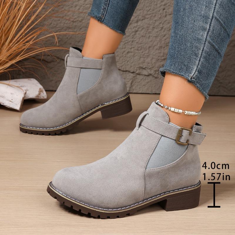 

2026 New Spring and Autumn Female British Style Students Korean Edition Naked Boots Versatile Booties 35 серебряный