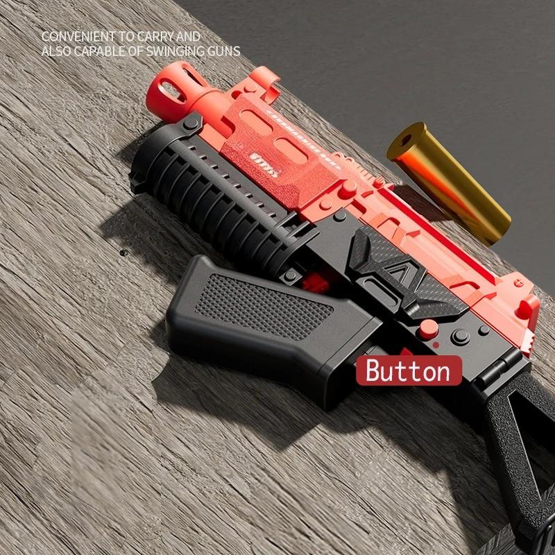 Outdoor Toy Pistol Gun Shell Throwing Soft Bullet for Kids Adults Sport Shooting Game Interactive Fun Toy Gun for Birthday Gift