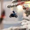 New Acrylic 2D Flat Personalized Off-road Motorcycle Rider Car Pendant Schoolbag Keychain Pendant