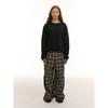 Saendeusaundeu (Unisex) Layered Wool Blend Sweater Navy