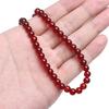 38cm/Str Glass Round Bead Chain for Necklace Bracelet DIY Jewelry Making 4-10mm
