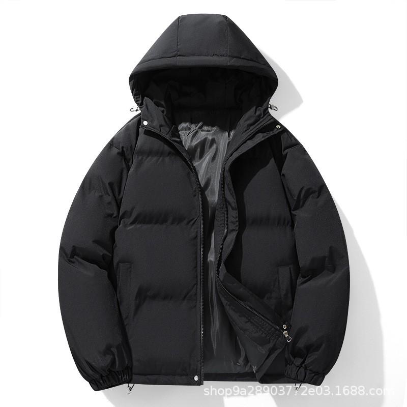 Mens Winter Thick Puffer Jacket Hooded Cotton Coat Casual Warm Outerwear Couples