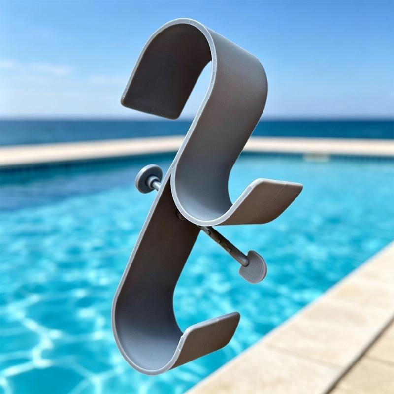 Multipurpose Outdoor Poolside Hanging Rack Waterproof Swimming Accessories Holder For Residential And Public Pools