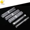 Cylindrical & Square Eyelash Tweezers Storage Box with Golden Feather Design