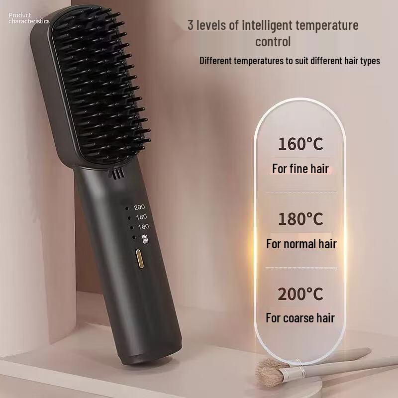 ZISIZ Mini Rechargeable Negative Ion Hair Straightening Comb