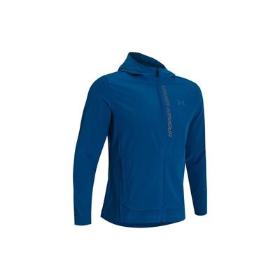 Out The Storm Solide Kapuzen-Laufjacke Herren Jacke Blau 1376794-426