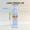 1PC Retro Keep Planting 750ml Sports Water Bottle Leakproof Straw Lid Outdoor Office Home