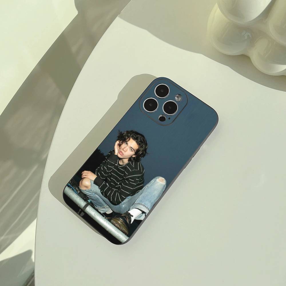 Popular Young Singer C-Conan-G- Gray Phone Case For iPhone 17,16,15,14,13,12,11 Pro Max,16Plus,XS Soft Black Cover