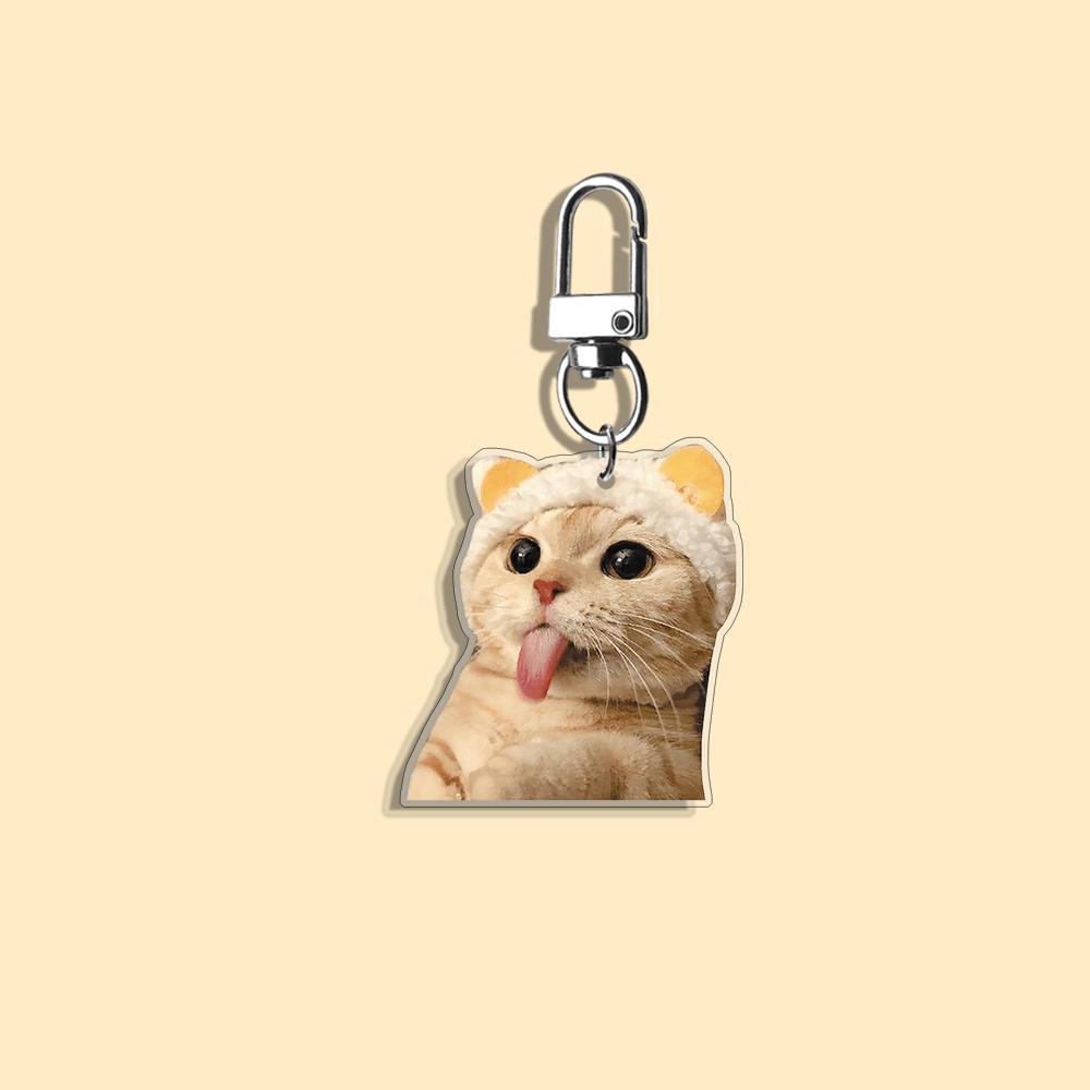 Funny Cat Keychain Student Gift Bag Women's Bag Cute Things Gift For Best Friends Cartoon