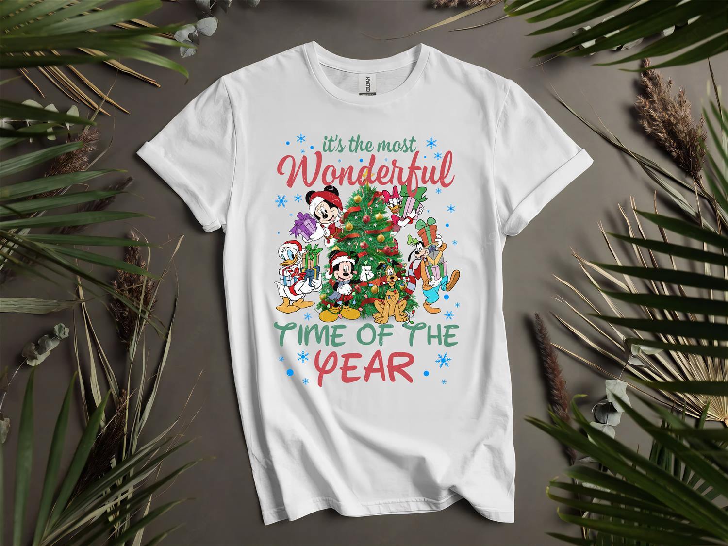 Wonderful Time Of The Year Christmas T-Shirt Mens Womens Tees Top T Shirt Mens Womens Tees Top Men Women Unisex Tshirt L9 4XL