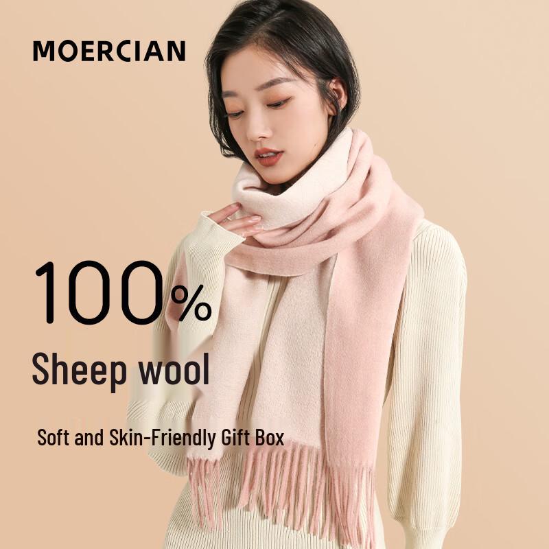 Mulxi Women's Luxury 100% Wool Scarf