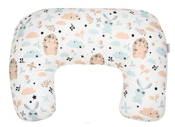 Bean croissant nursing pillow (beige hedgehogs)