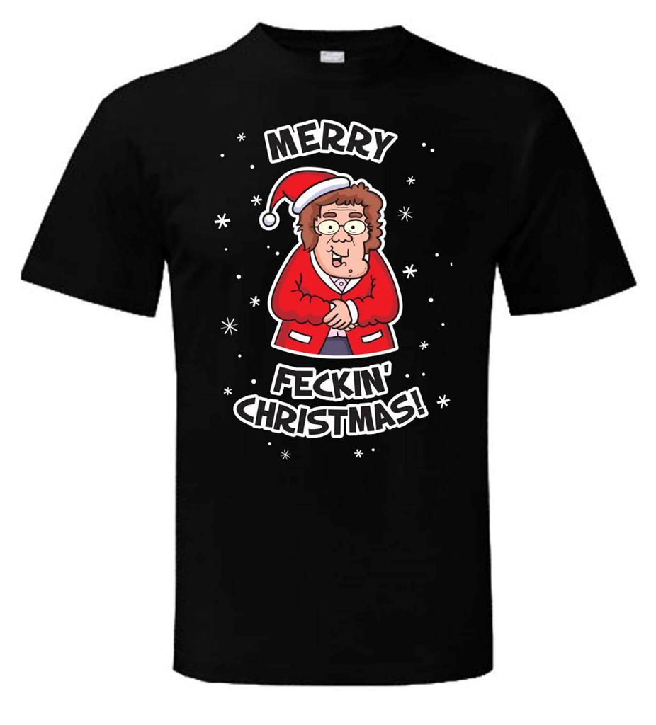 Mrs Browns Boys Merry Feckin Christmas T-Shirt - Funny Gift 3XL