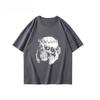 Sumemr Unisexs and Womens Same Loose Round Neck Shortsleeved Top New Highquality Legendary Berserk Skull Knight Printed Tshirt