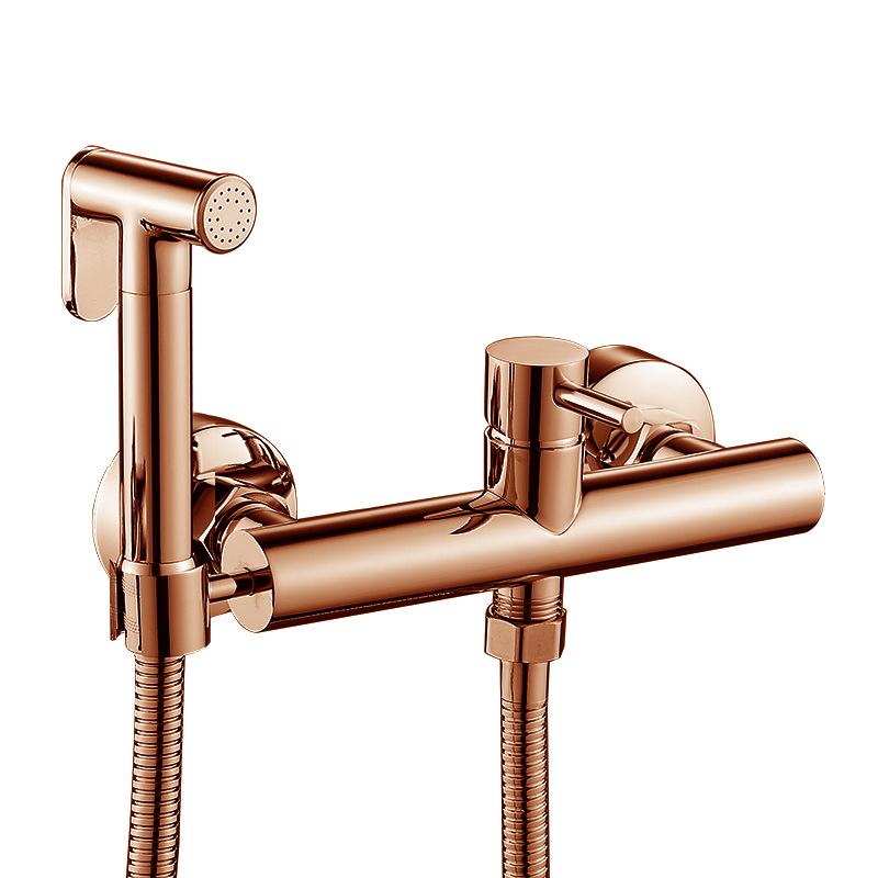 Set rociador bidé para inodoro Latón Doble Uso Grifo para bidés Baño Rociador caliente y frío ducha rociador bidé Grifo bidé Pistola de alta presión