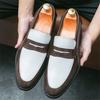 New Penny Loafter Trend Men's Mixed Colors Patchwork Dress Casual Shoes Male Wedding Dress Homecoming Footwear Zapatos Hombre