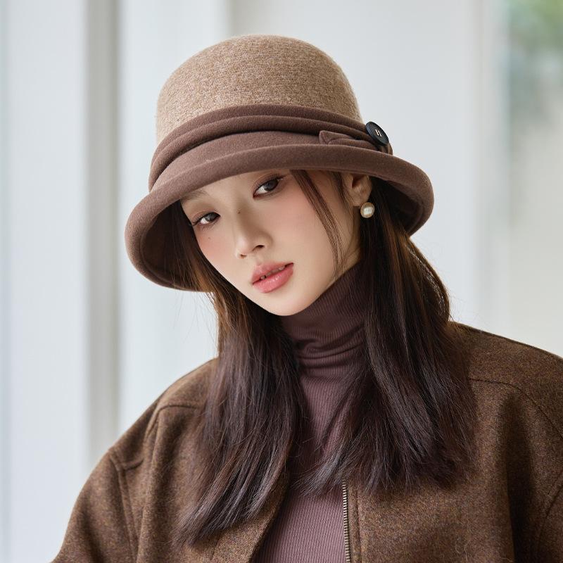 

Осенне-зимняя шляпа женская шляпа-ведро флисовая теплая ветрозащитная шляпа-котелок повседневная шляпа для мамы One Size