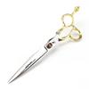 7.0 Inch 440C Personalized Half-gold Crown Handle, Hair Scissors, Pet Scissors, Flat Scissors