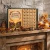 Autumn Theme Celebration Gift Harvest Blessings Advent Calendar, 24 Days Countdown to Thanksgiving Calendar Box, Festive Home Decor Accents