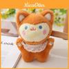 Sweet And Soft Fluffy Lace Fox Keychain Adorable Plush Animal Stuffed Toy