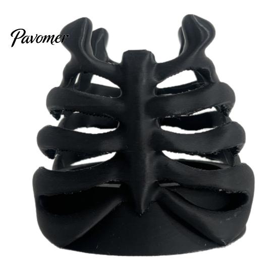 Unique Pen Container Skeleton Ribcage Bone Holder, 3D Printed Pencil Cup, Dust-resistant Holder Gothic Desk Organizer for Pens Pencils Makeup Brushes