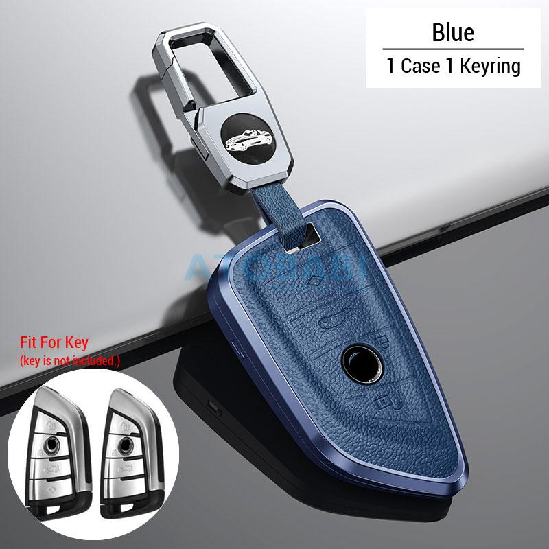 Aluminum Alloy Car Key Cover Bag For Bmw 3 5 7 F Series X5 F15 F16 X6 F46 F35 G30 G11 G12 Smart Remote Fobs Shell Protector Case