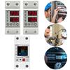 40A 63A 230V RGB Over Under Voltage Protector Relay Device Switch Breaker Din Rail Protector Relay Over Current Protection Limit