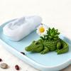 Flexible Silicone Alligator Shape Planter Mold For Resin Art Concrete Cement Casting And Decorative Candle Container