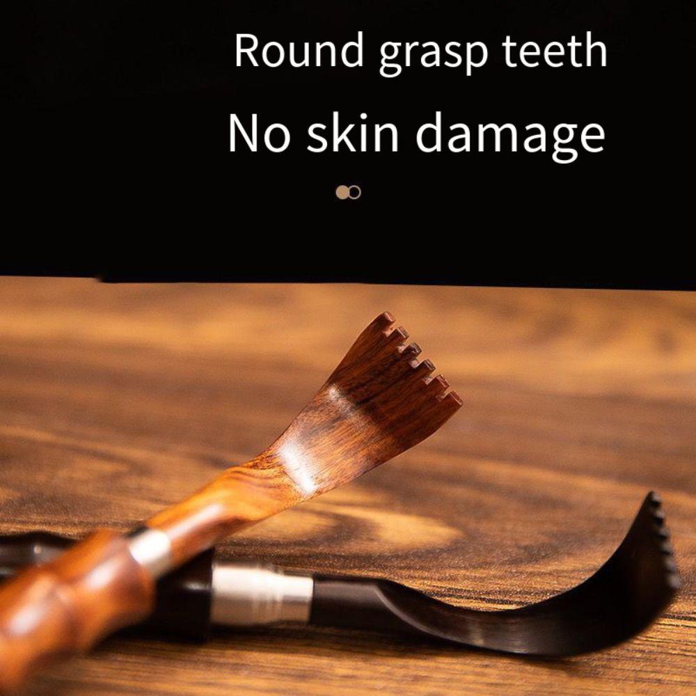 Vintage Zatahovací Masážní Drbátko Relax Dřevěná rukojeť Teleskopické Drbátko na záda Dlouhá rukojeť Přenosné Drbátko na záda Škrabka Ženy