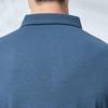Men's Wool & Tencel Cotton Blend Business Casual Long-Sleeve Polo Shirt