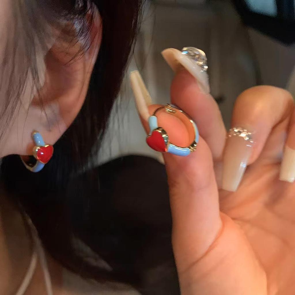 Electroplating 925 Fresh Petal Earrings Holiday Wind Stud Earrings Women