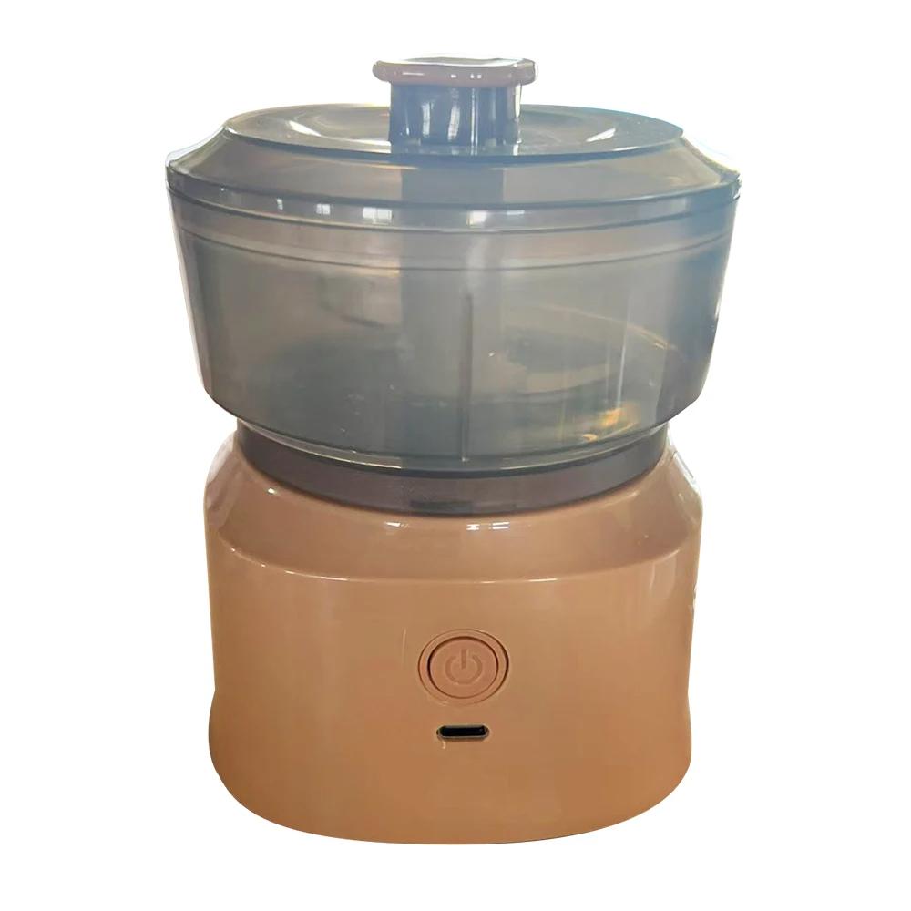 

Мини беспроводной электрический чеснокодавка двойного назначения чесночное пюре 350 мл кухонный измельчитель продуктов USB зарядка мясорубка овощерезка коричневый