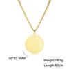  Saturn Key of Solomon Neckalace Stainless Steel Pentacle Statement Pendant Necklaces Retro Occult Amulet Jewelry for Men