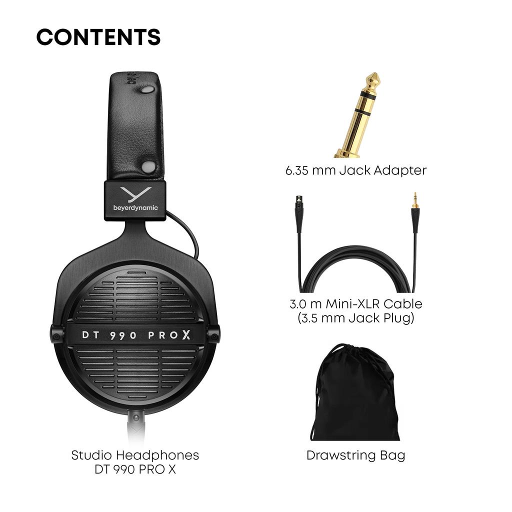 beyerdynamic DT 990 PRO X Monitor Wide Fidelity to Original Ideal for and Open-back Headphones, Over-ear, Soundstage, Sound, DTM, Streaming, Mixing,